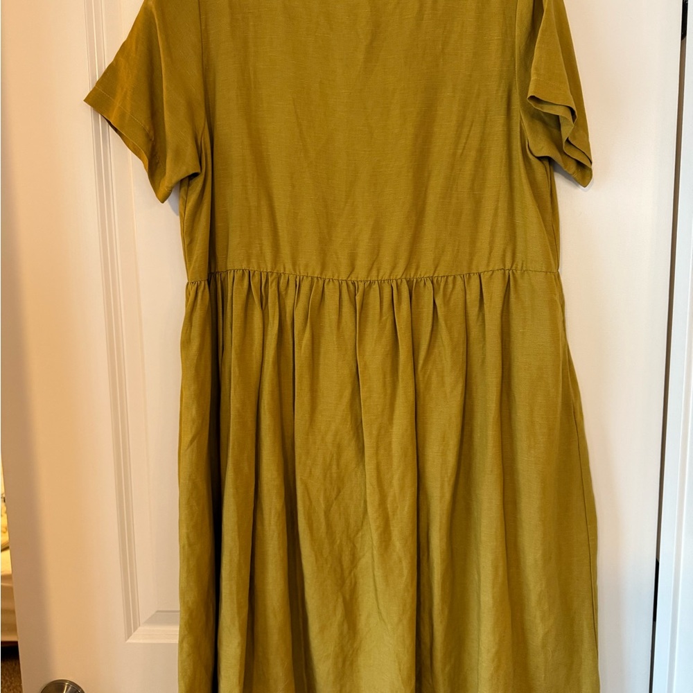 Tradlands Olive/Chartreuse Nico Dress